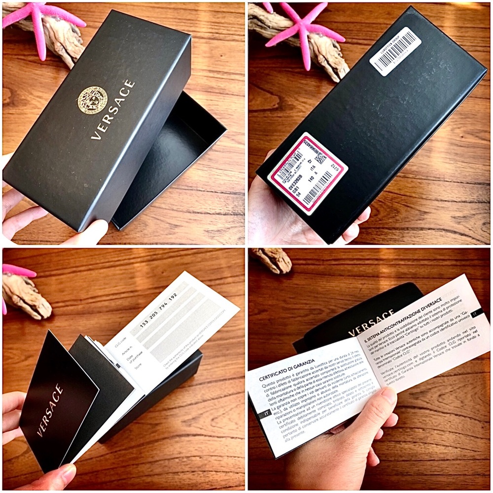 VERSACE⚡️Authentic Glasses Case Set - Picture 2 of 7